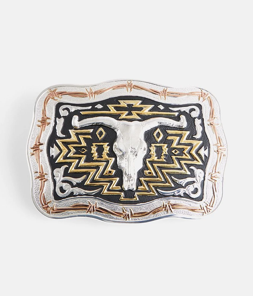 Long Horn Belt Buckle