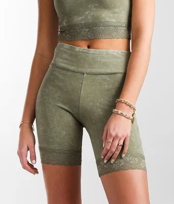 Lace Trim Biker Short