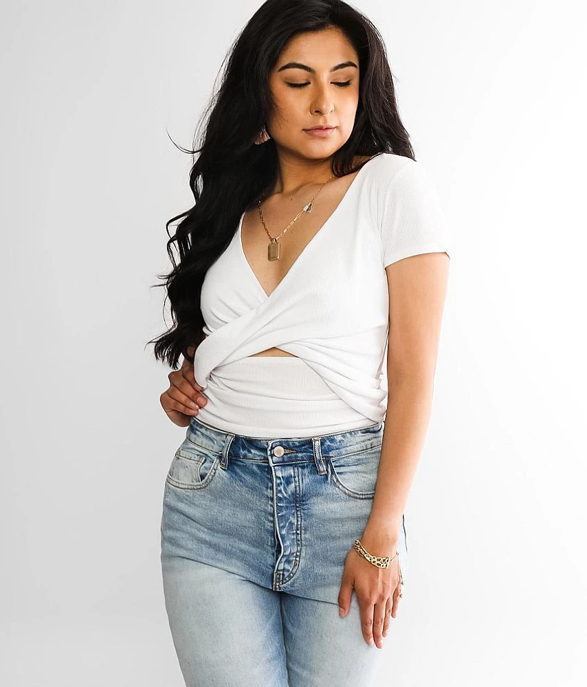 Twisted Surplice Top