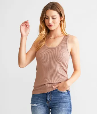 BKE core Ribbed Contour Tank Top