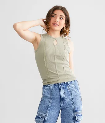 Gilded Intent Keyhole Tank Top