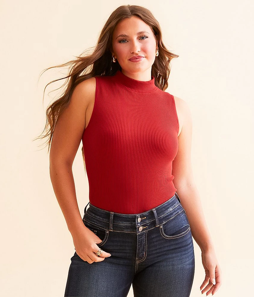 Mock Neck Tank Top