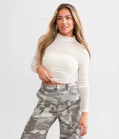 BKEssentials Sheer Mesh Cropped Top