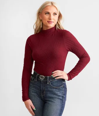 red by BKE Rhinestone Top