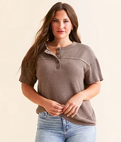 BKE Urban Ribbed Henley