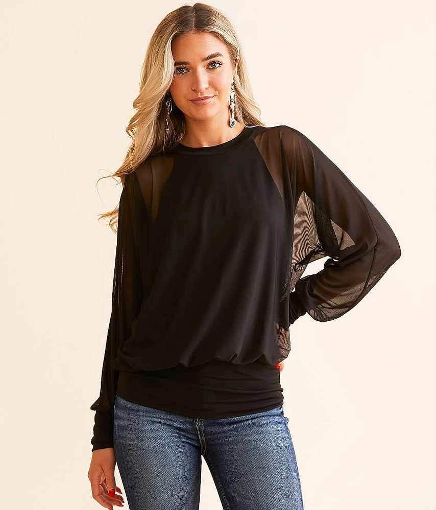 Mesh Dolman Top