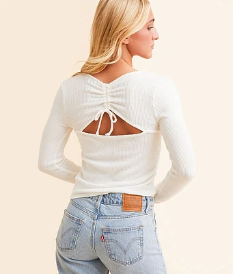 FITZ + EDDI Cinch Tie Open Back Top
