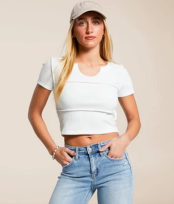 FITZ + EDDI Waffle Knit T-Shirt