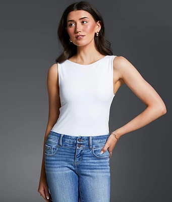 Buckle Black High Neck Shaping & Smoothing Tank Top