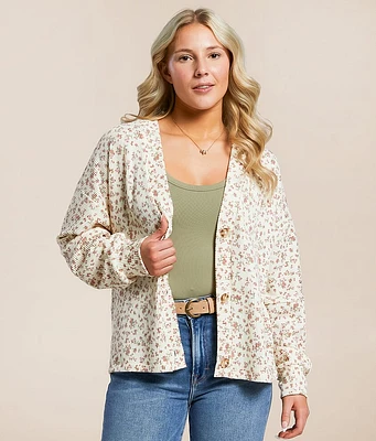 Daytrip Ribbed Floral Cardigan
