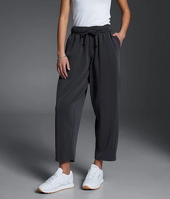 Buckle Black Barrel Leg Pant