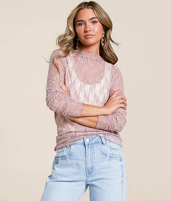 Willow & Root Floral Lace Top