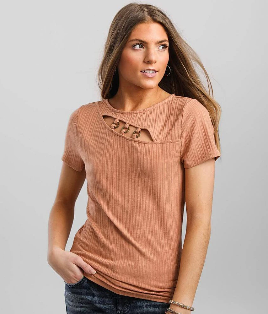 Asymmetrical Cut-Out Top