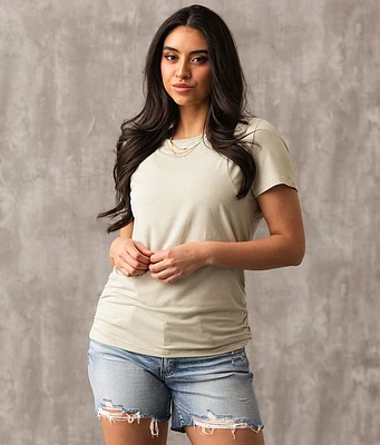 Buckle Black Striped Top