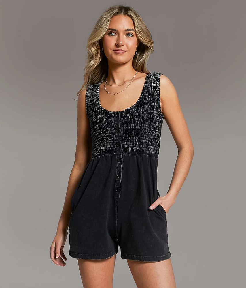 BKE Washed Knit Romper