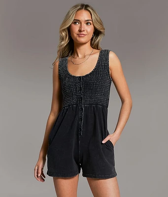 BKE Washed Knit Romper