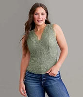 BKEssentials Lace Tank Top