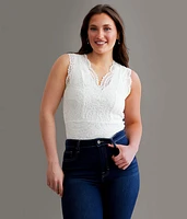BKEssentials Lace Tank Top