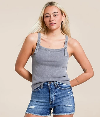 Gilded Intent Buckle Strap Tank Top