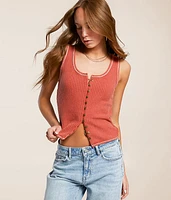 Gilded Intent Waffle Knit Tank Top