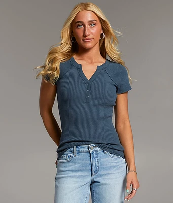 BKE Ribbed Henley