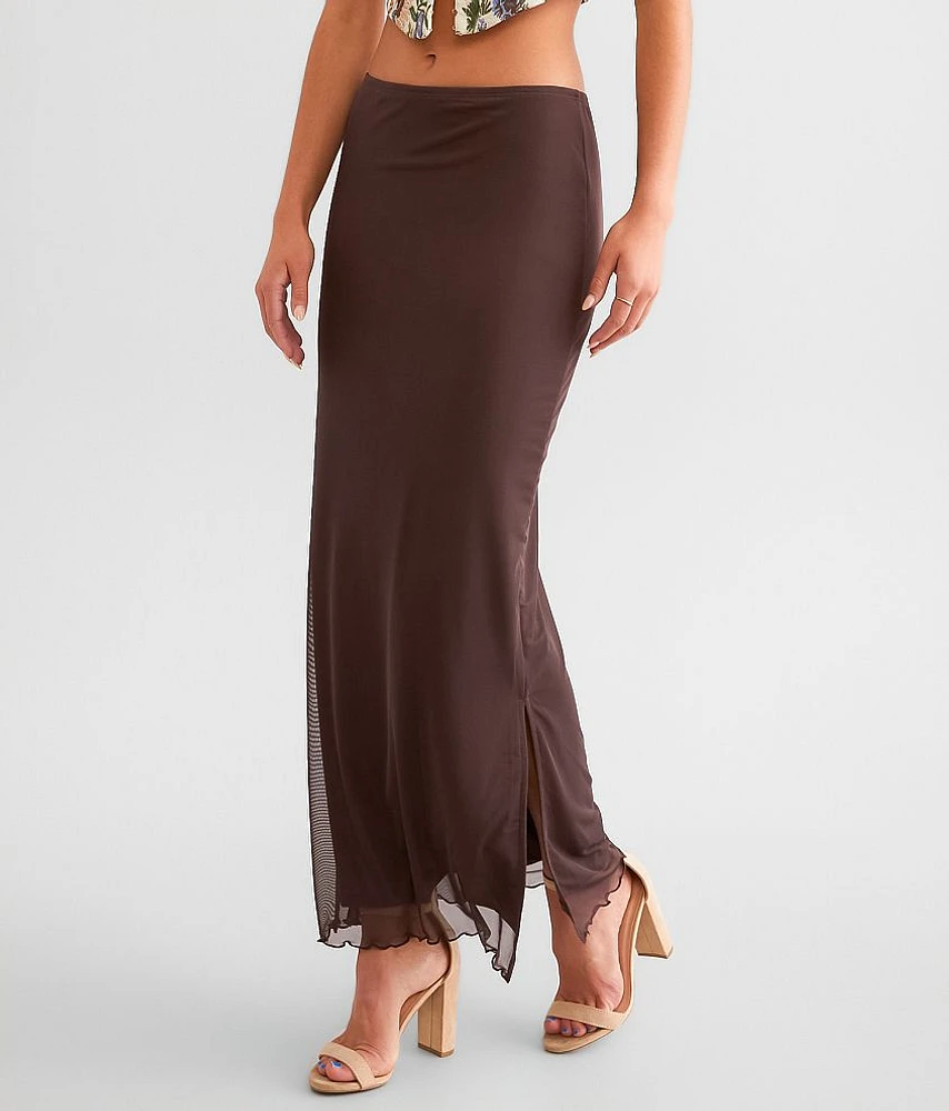 Mesh Maxi Skirt