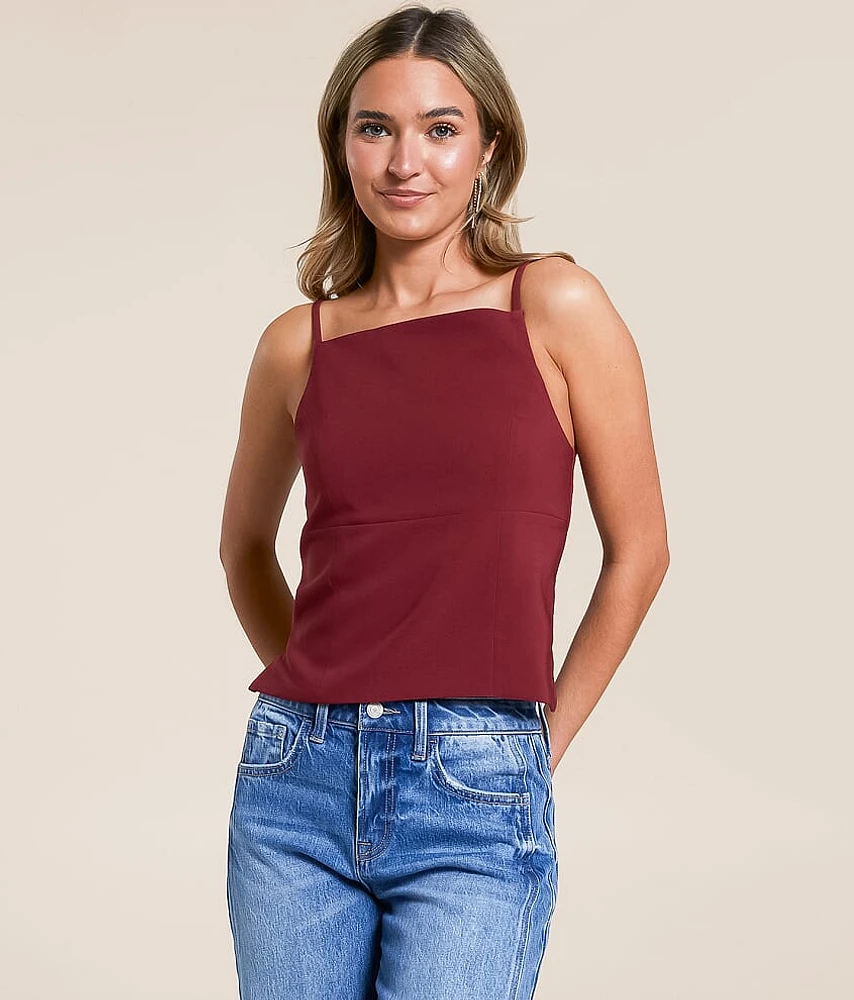 Willow & Root Back Lace-Up Tank Top