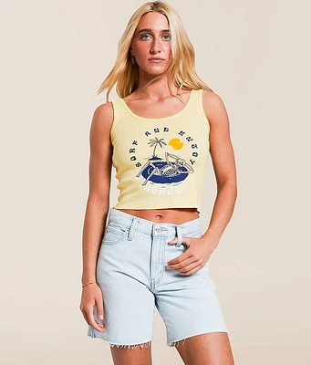 Hurley Floatin' Cropped Tank Top