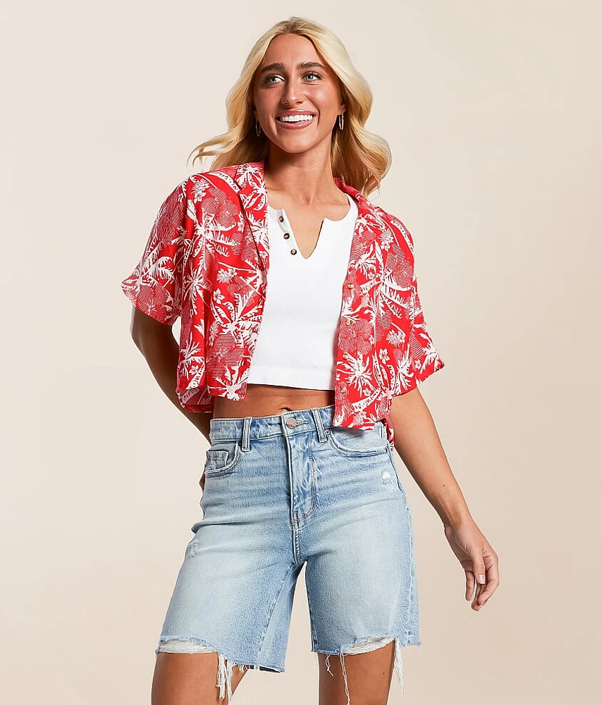 Hurley Getaway Cropped Shirt