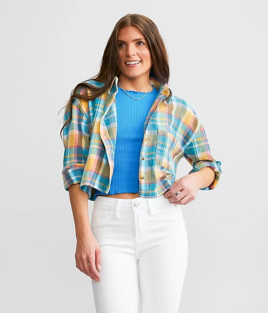 Plaid Cropped Shirt