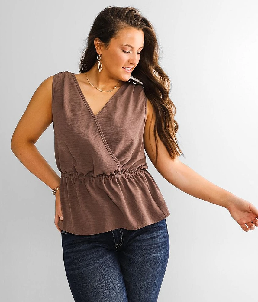 Shaping & Smoothing Peplum Tank