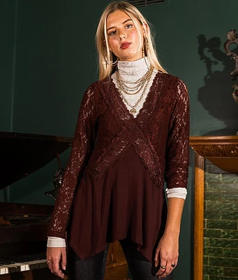 Gimmicks Lace Knit Top