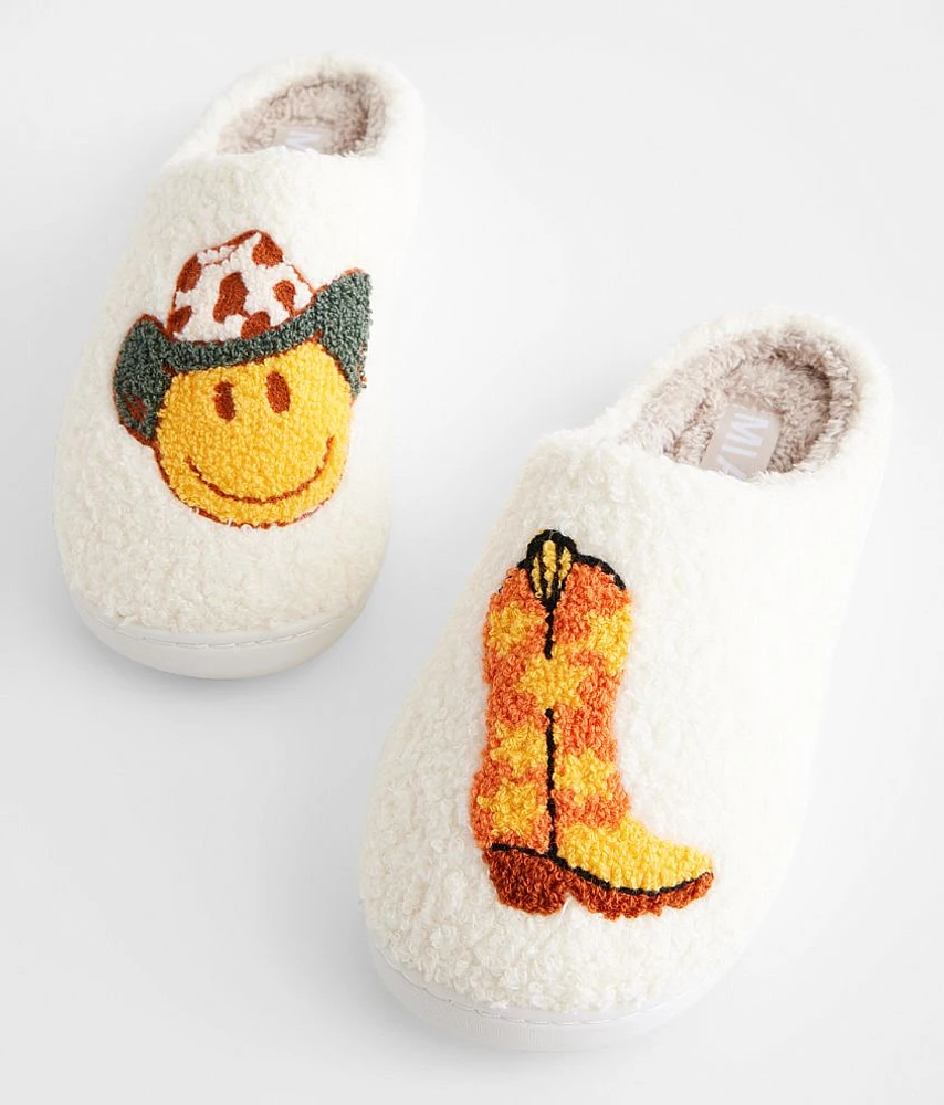 Cozi Smiley Western Slipper