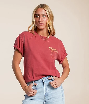 Merch Traffic Nirvana Smiley Oversized Band T-Shirt