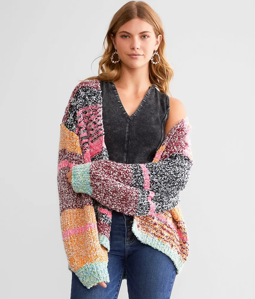 Striped Cardigan Sweater