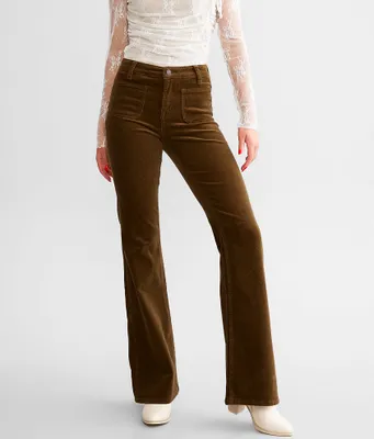 Mica Denim High Rise Corduroy Flare Pant
