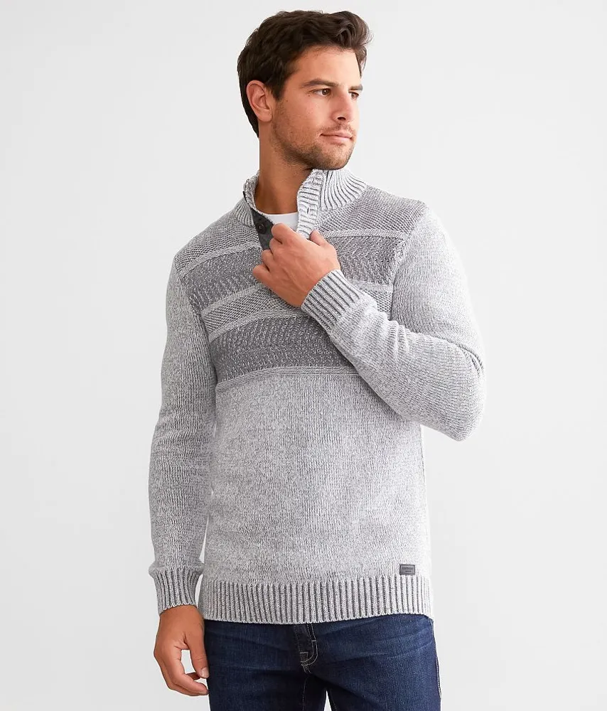 Textured Henley Sweater