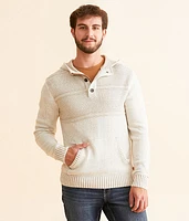 Outpost Makers Plated Henley Hooded Sweater