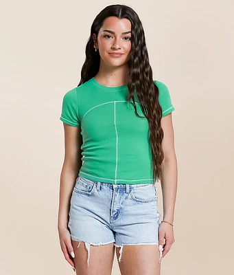 FITZ + EDDI Contrast Stitch T-Shirt