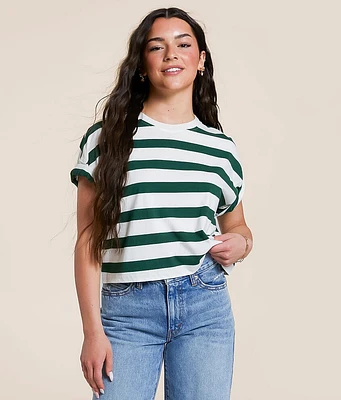 FITZ + EDDI Boxy Striped T-Shirt