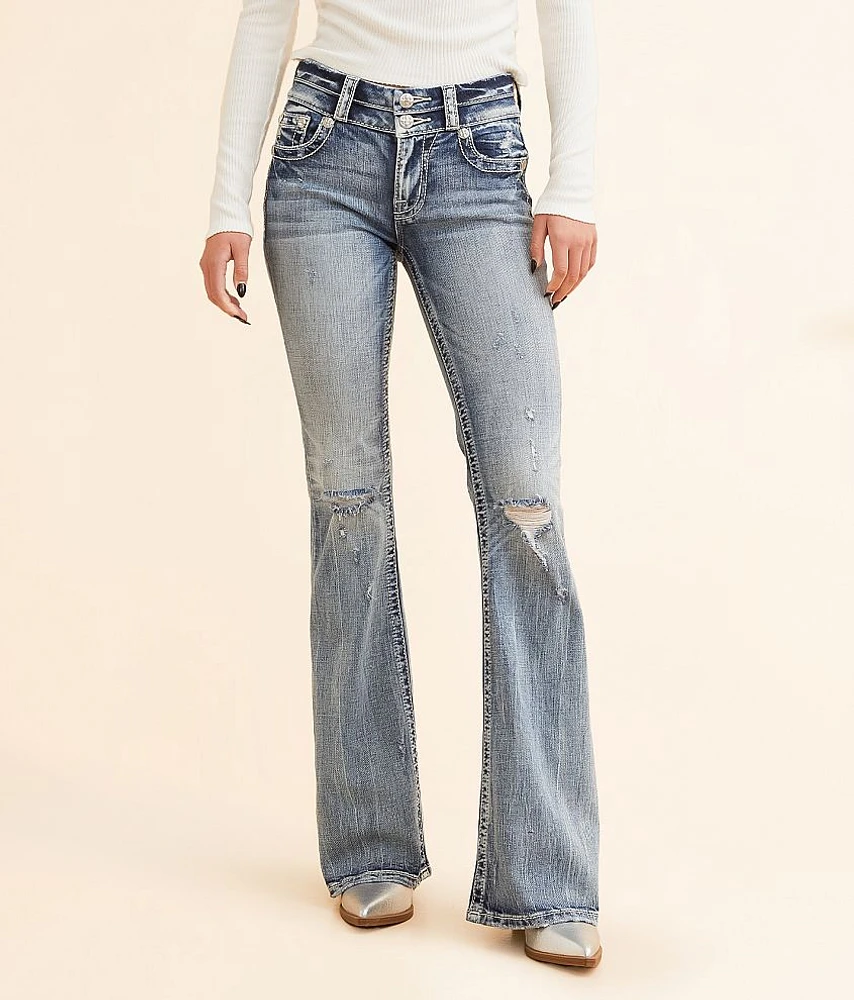Miss Me Mid-Rise Flare Stretch Jean