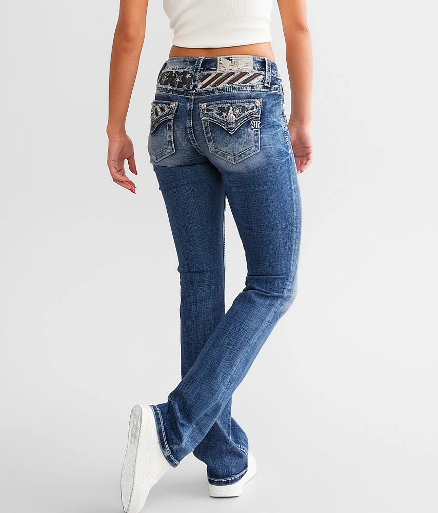 Mid-Rise Tailored Boot Stretch Jean