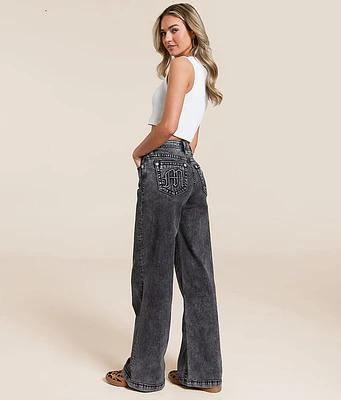 Miss Me High Rise Wide Leg Stretch Jean