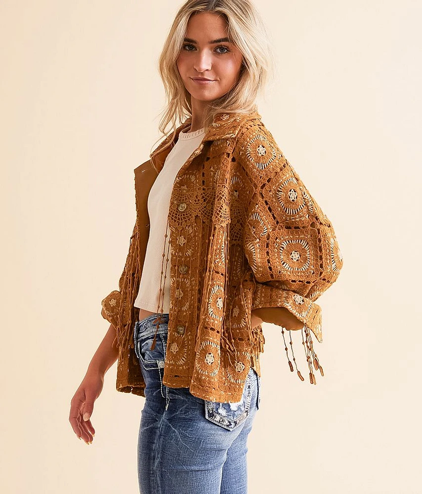 Crochet Fringe Jacket