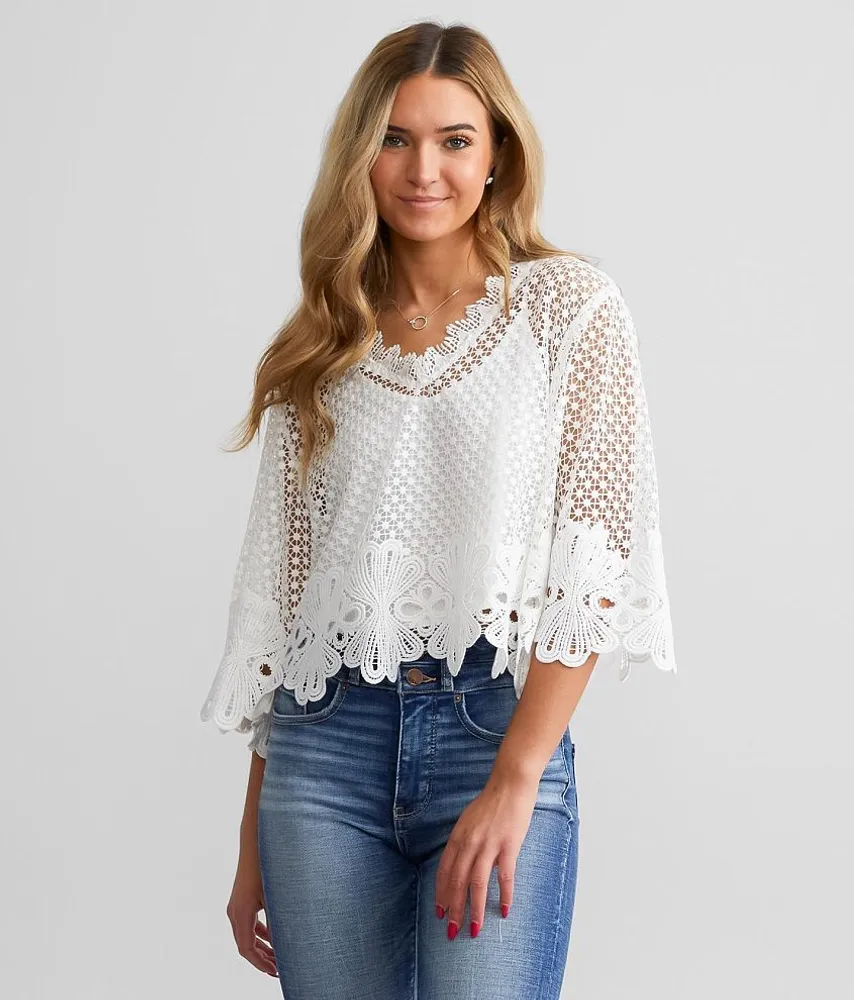 Crochet Lace Cropped Top