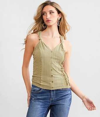 Miss Me Knotted Strap Tank Top