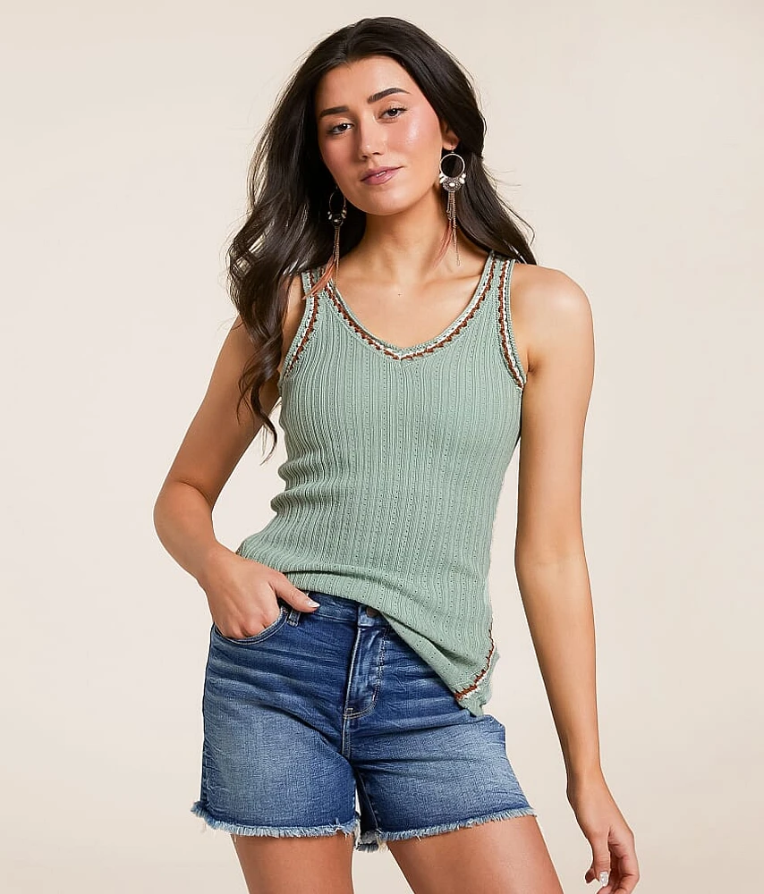 Crochet Sweater Tank Top