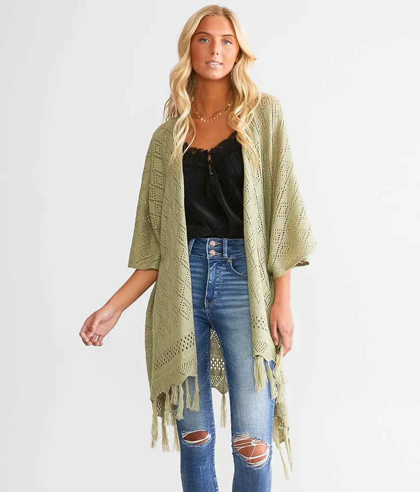 Pointelle Cardigan Sweater