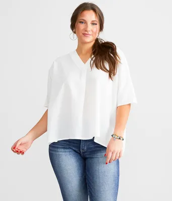 mittoshop Oversized Crinkle Blouse