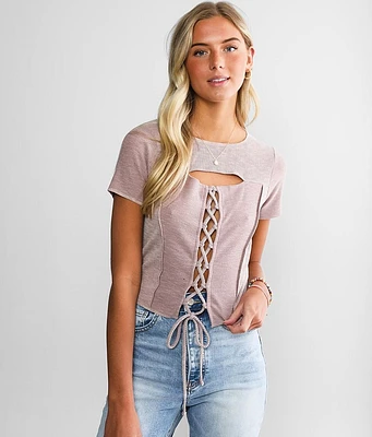 Gilded Intent Washed Cut-Out Top